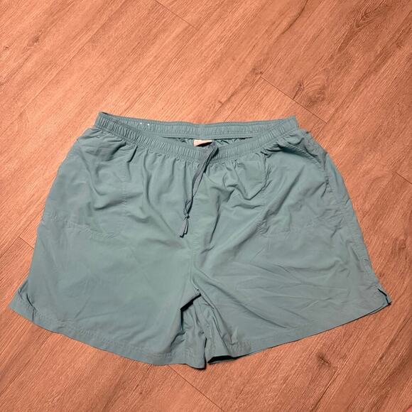 Columbia Women’s Nylon Drawstring Shorts 2X Green Quick Dry Pockets Lightweight - Picture 3 of 9